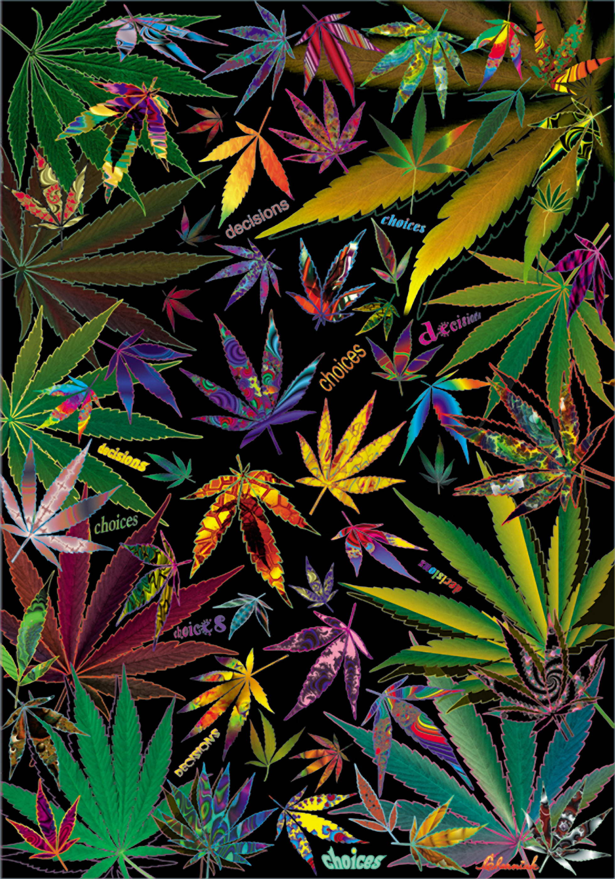 weed leaf wallpapers. Marijuana Art Leaf Poster No